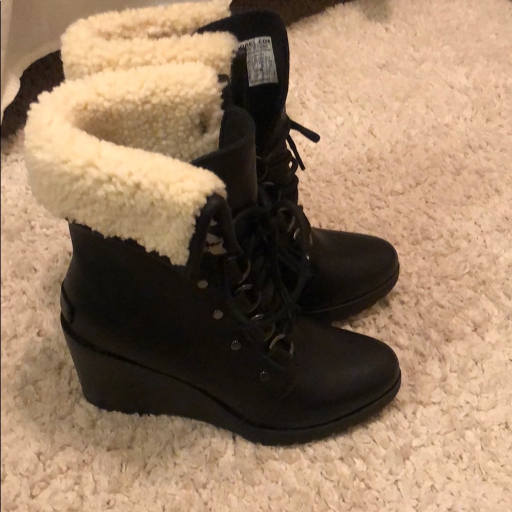 Sorel After Hours Shearling Waterproof Boots